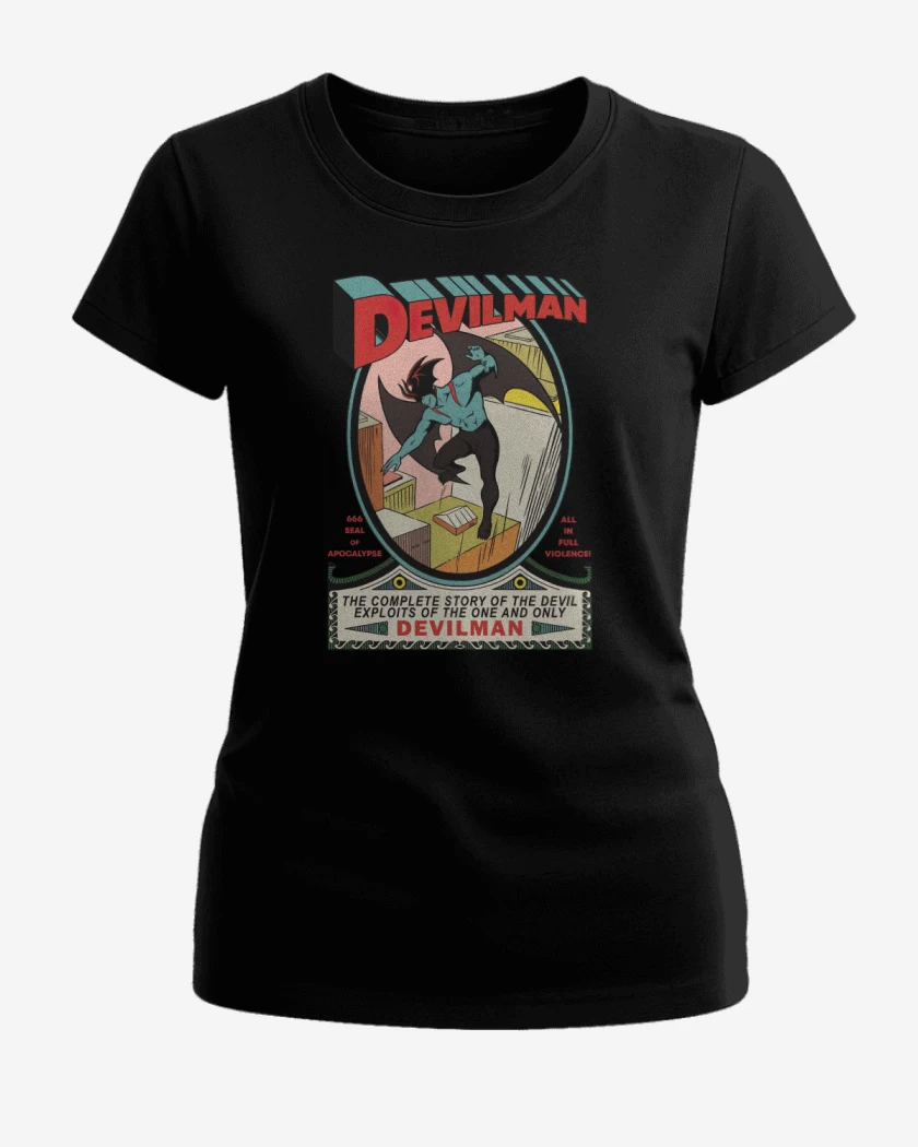 Polera de Mujer Negro de Super Devilman