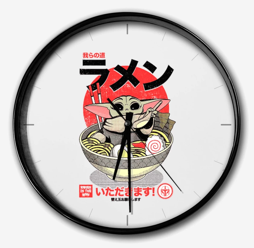 Reloj Blanco de Ramen Grogu
