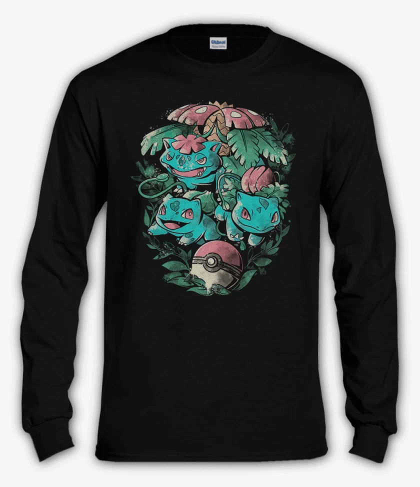 Polera manga larga Negro de Bulbavolution