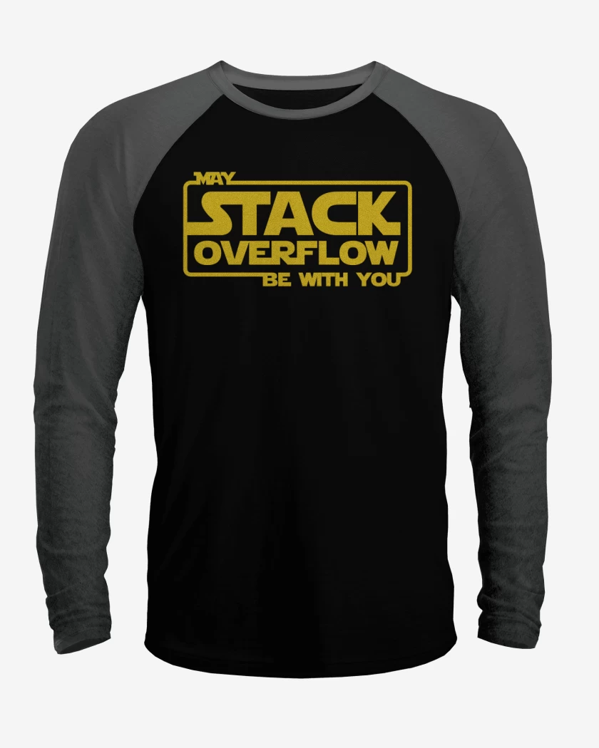Polera Raglan May stack overflow be with you