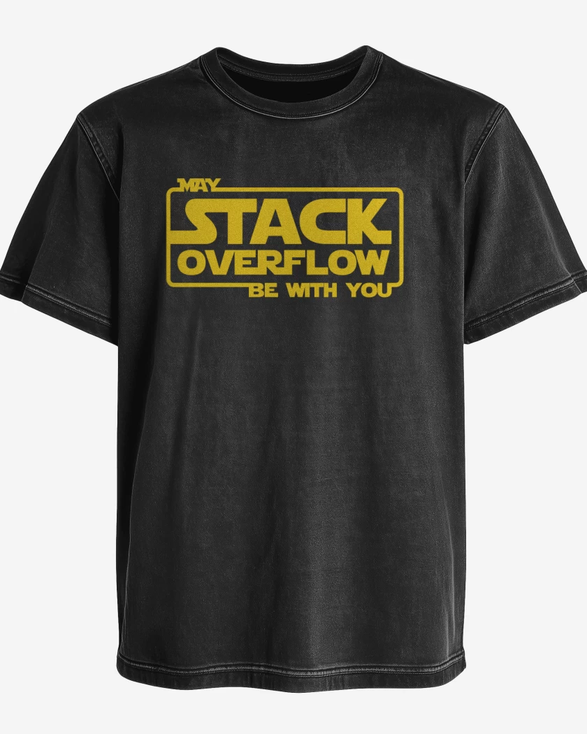Polera desgastada May stack overflow be with you