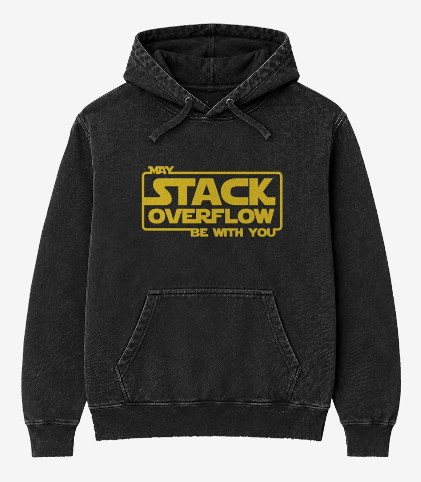 Poleron Canguro Acid Wash May stack overflow be with you