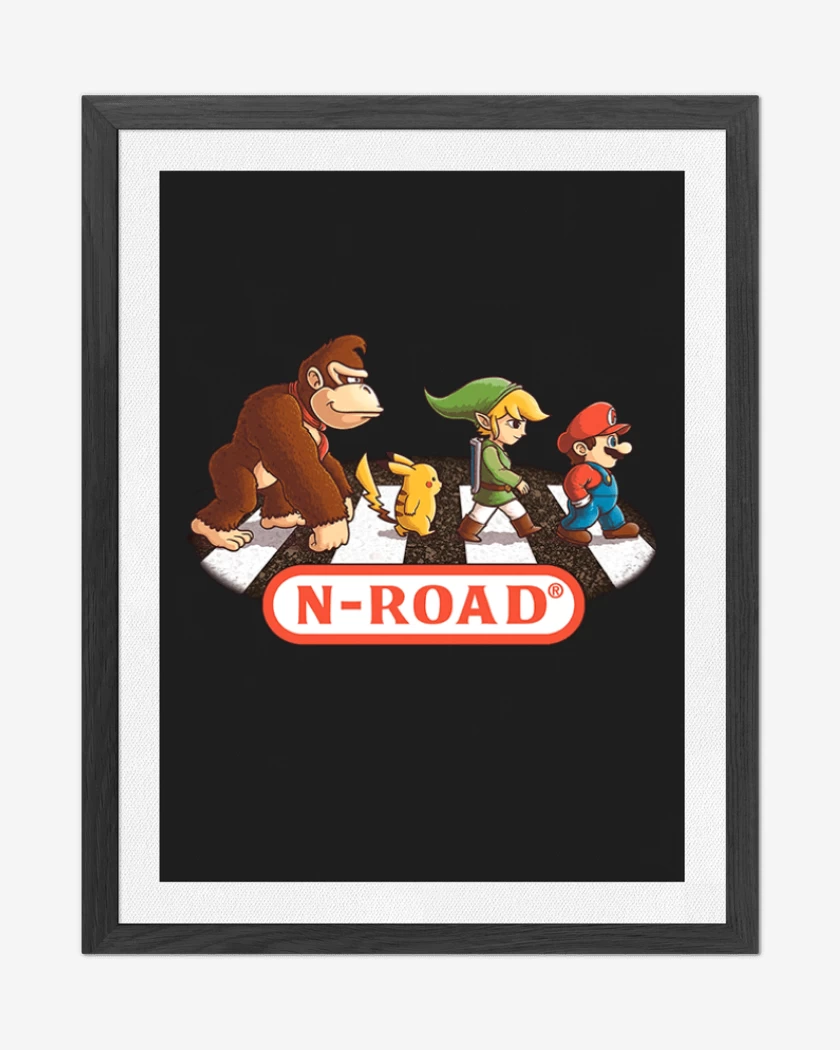 Cuadro decorativo Negro de N road