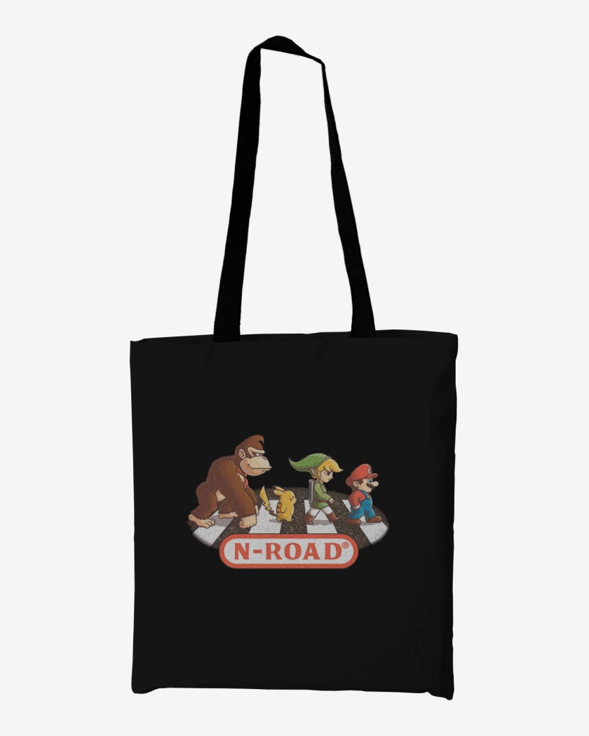 Totebag Negro de N road