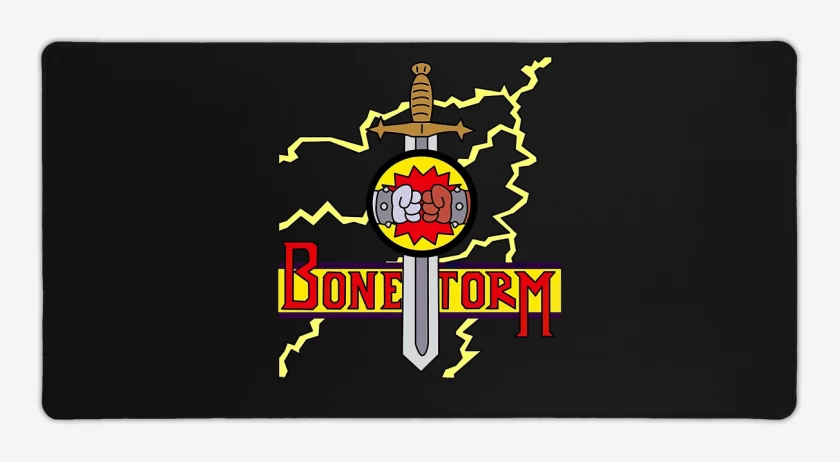 Mouse pad Gamer Negro de Bonestorm
