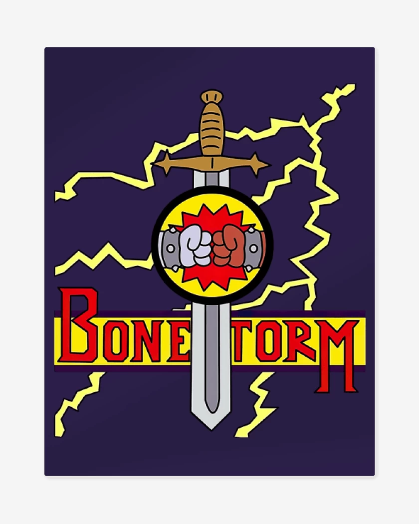 Print metalico Bonestorm