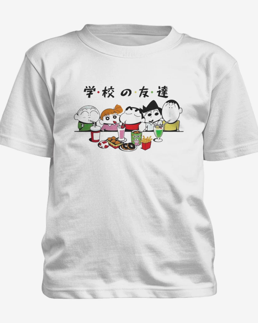 Polera de niño Blanco de Shin Chan