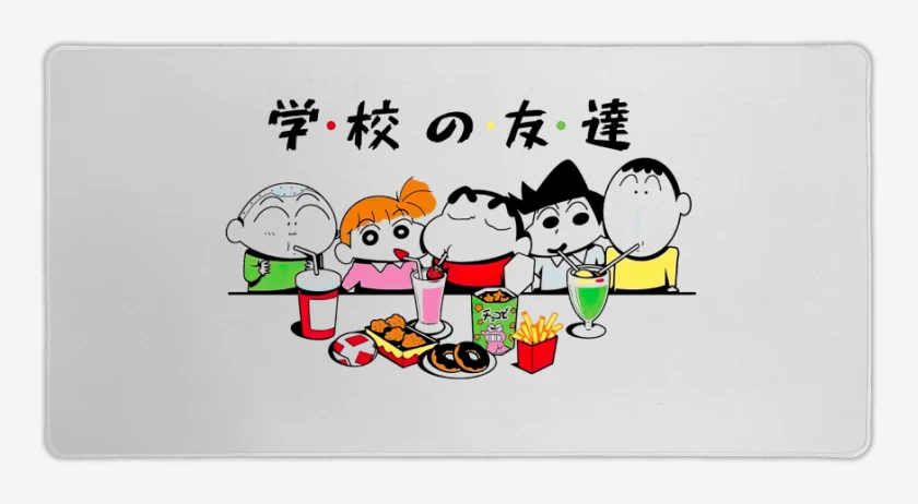 Mouse pad Gamer Blanco de Shin Chan