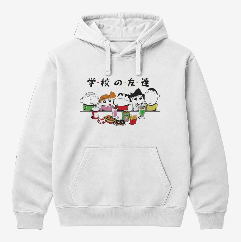 Polerón Canguro Blanco de Shin Chan