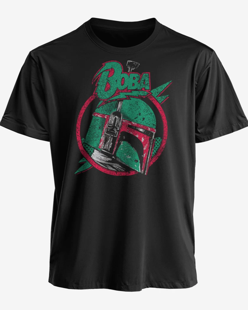 Polera premium Negro de Boba Fett