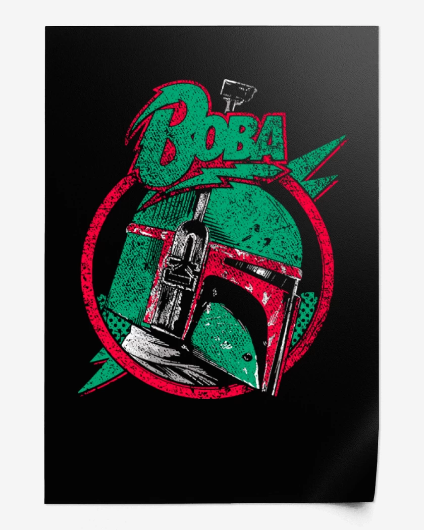 Print Negro de Boba Fett