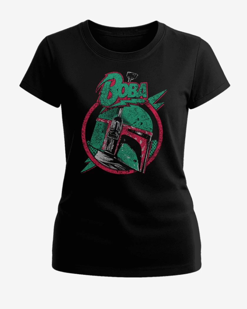 Polera de Mujer Negro de Boba Fett
