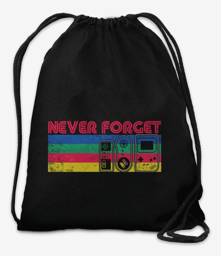 Mochila Negro de Never Forget Gamer