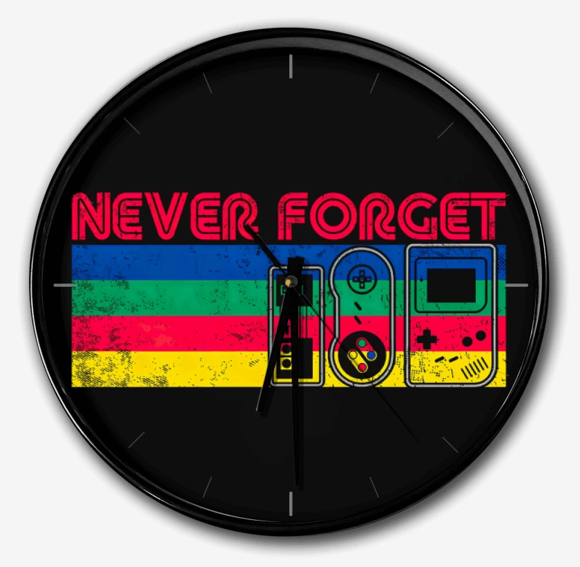 Reloj Negro de Never Forget Gamer