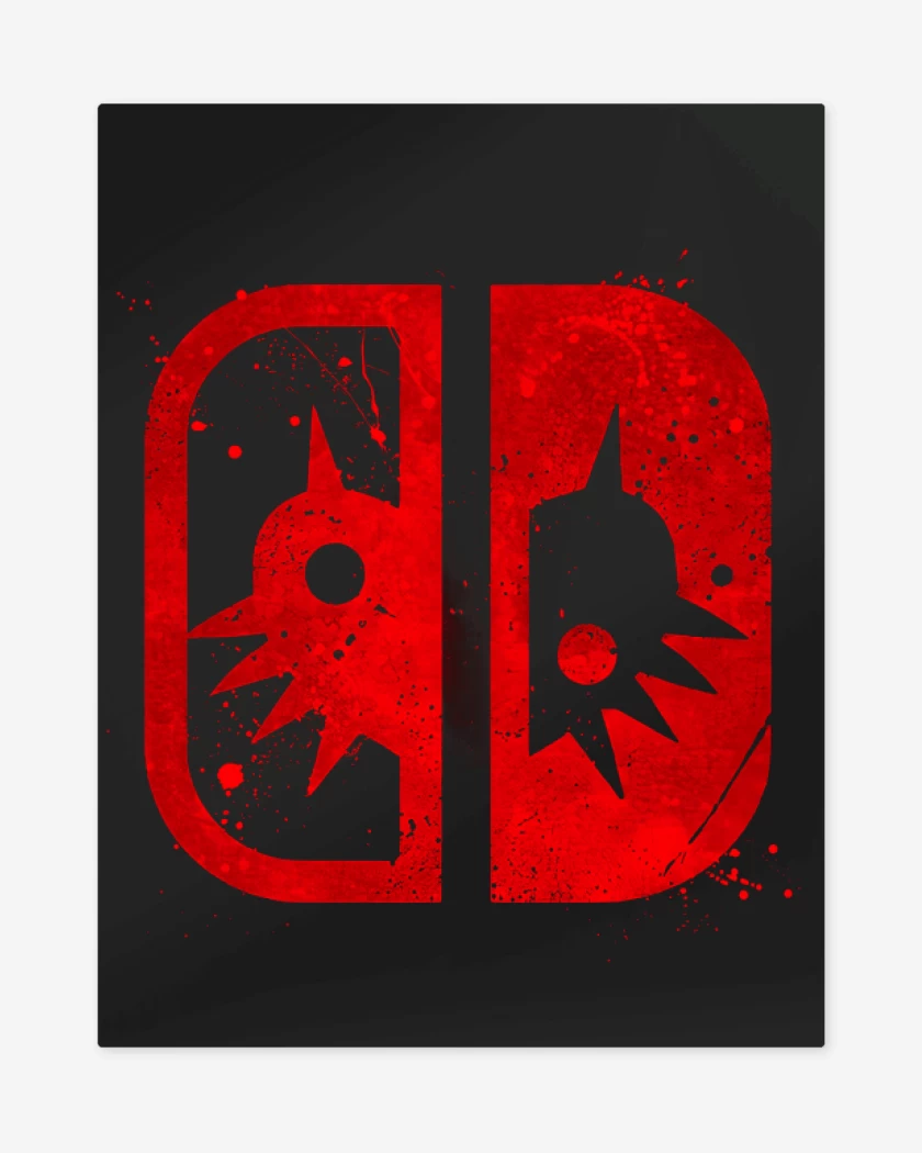 Print metalico Negro de Majora Switch