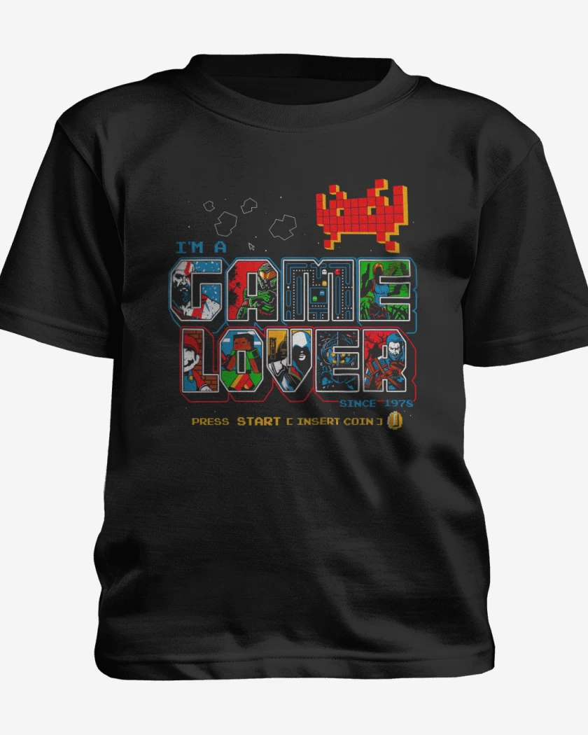 Polera de niño Negro de Im a Game Lover