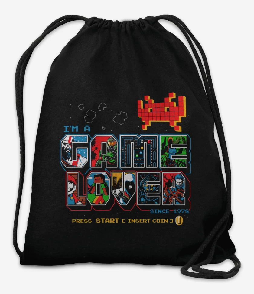 Mochila Negro de Im a Game Lover
