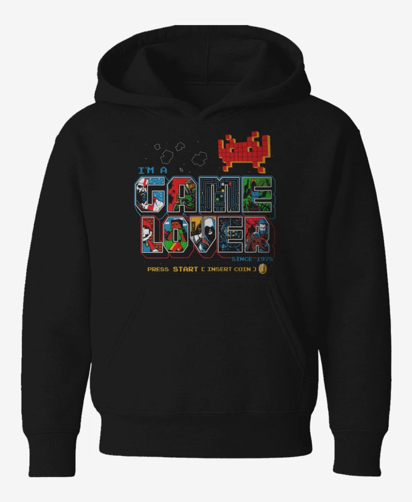 Poleron de niño Negro de Im a Game Lover