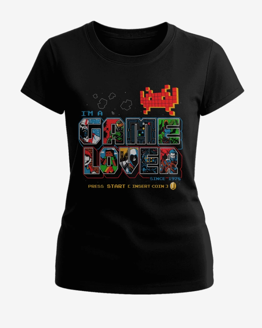 Polera de Mujer Negro de Im a Game Lover