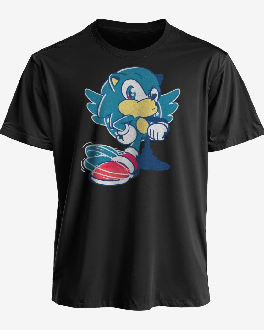 Polera premium Negro de El sonic