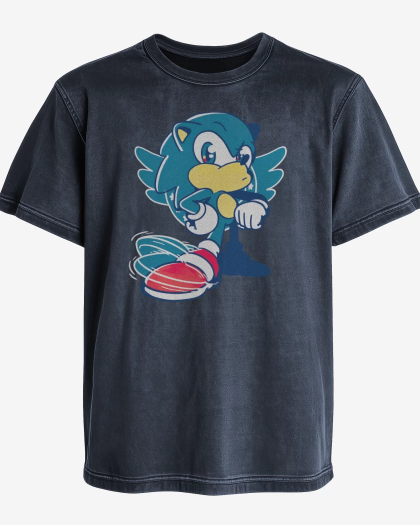 Polera desgastada El sonic