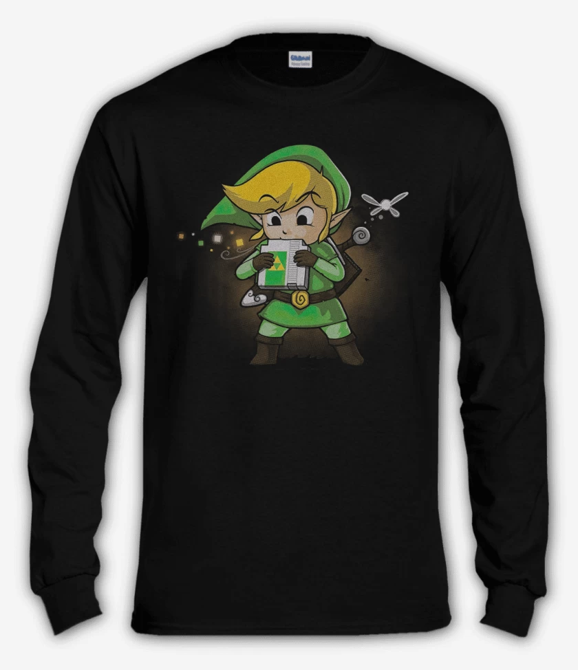 Polera manga larga Negro de Link Peque