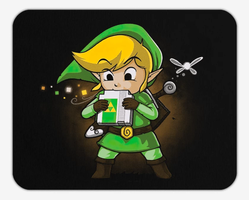 Mousepad Negro de Link Peque