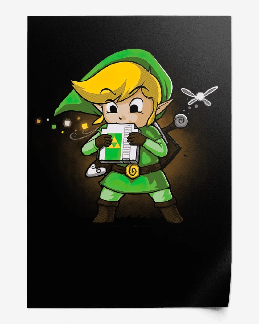 Print Negro de Link Peque
