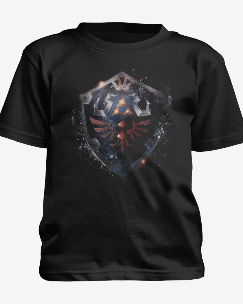Polera de niño Negro de Hylian escudo