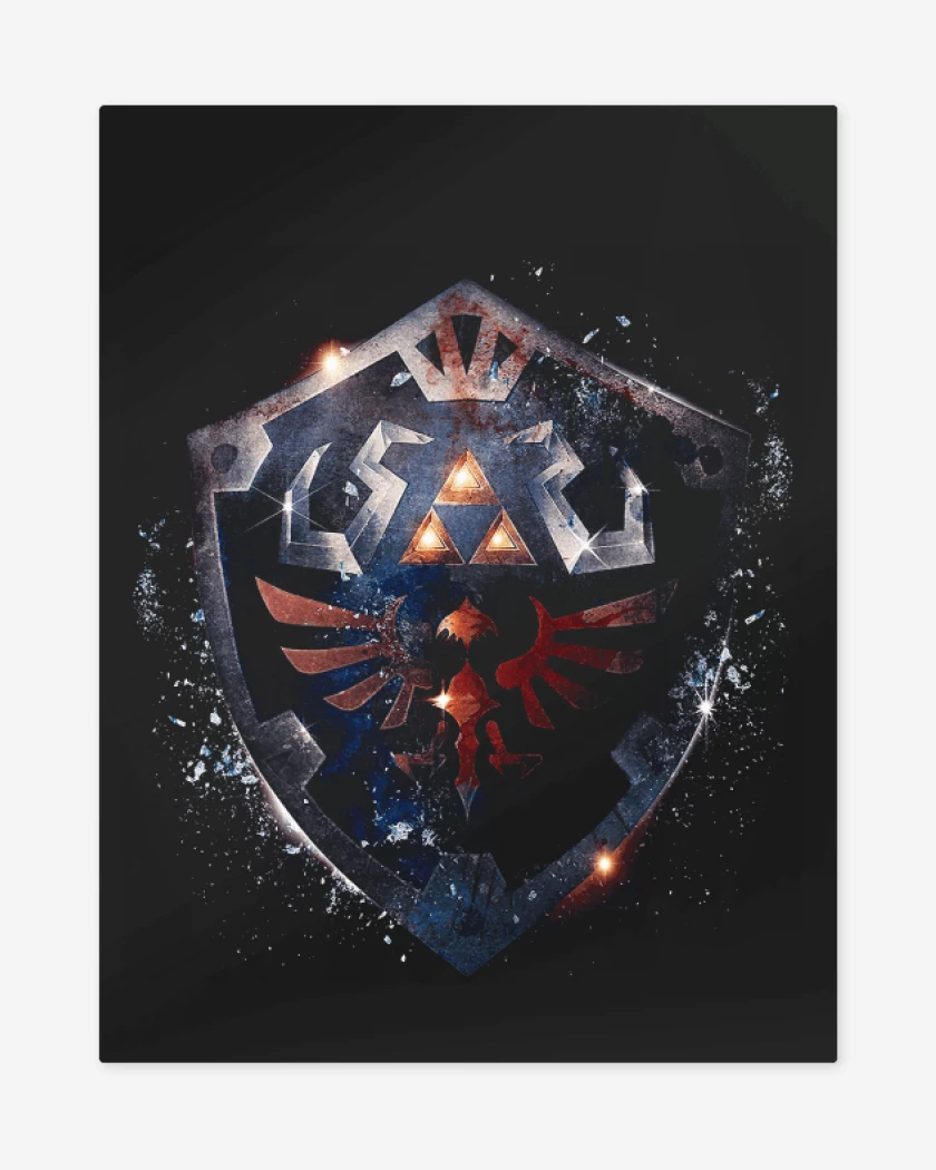 Print metalico Hylian escudo
