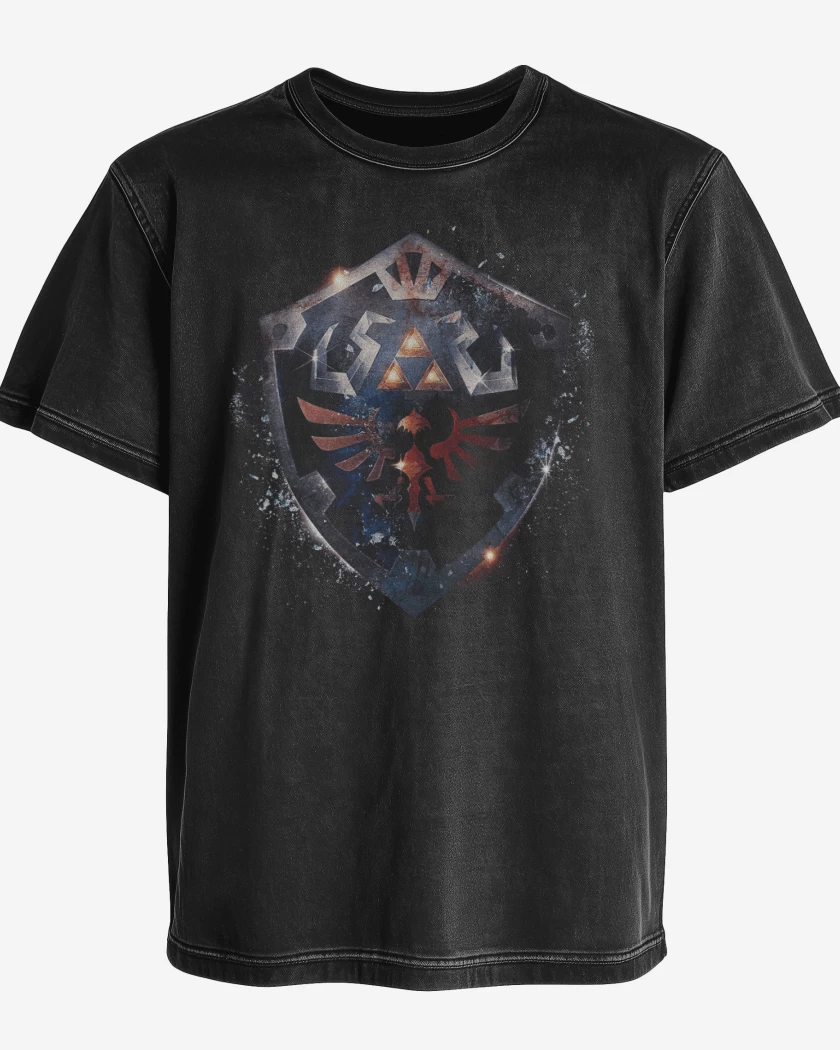 Polera desgastada Hylian escudo