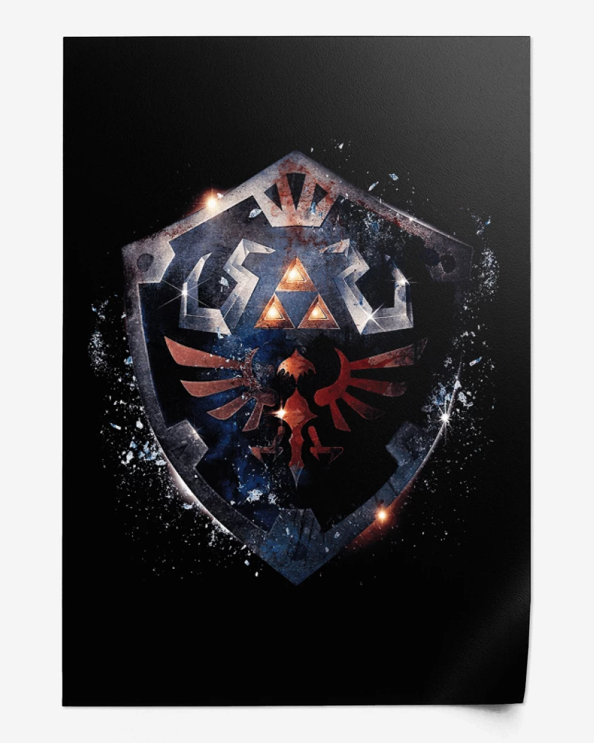 Print Hylian escudo