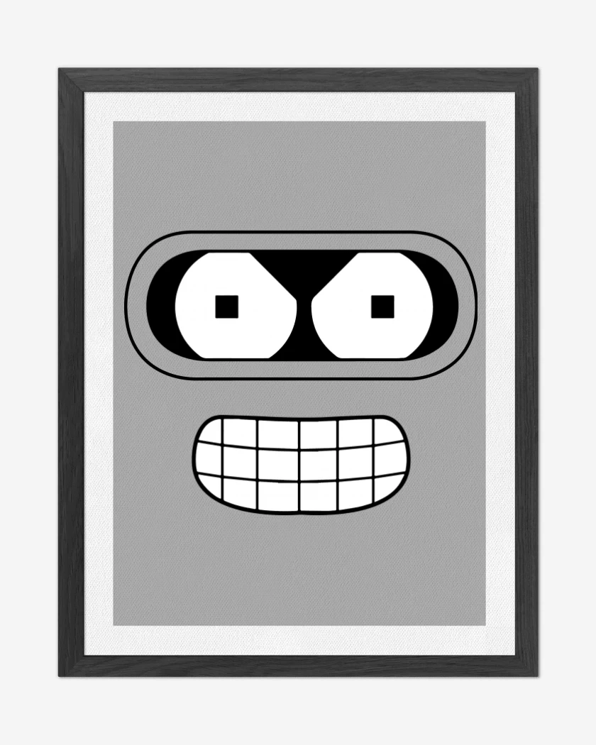 Cuadro decorativo Gris Melange de Bender Face