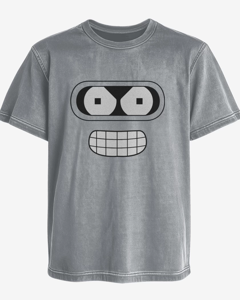 Polera desgastada Bender Face