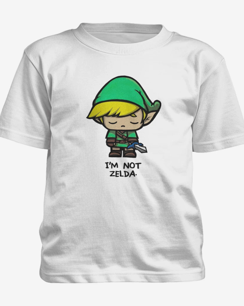 Polera de niño Blanco de No soy Zelda