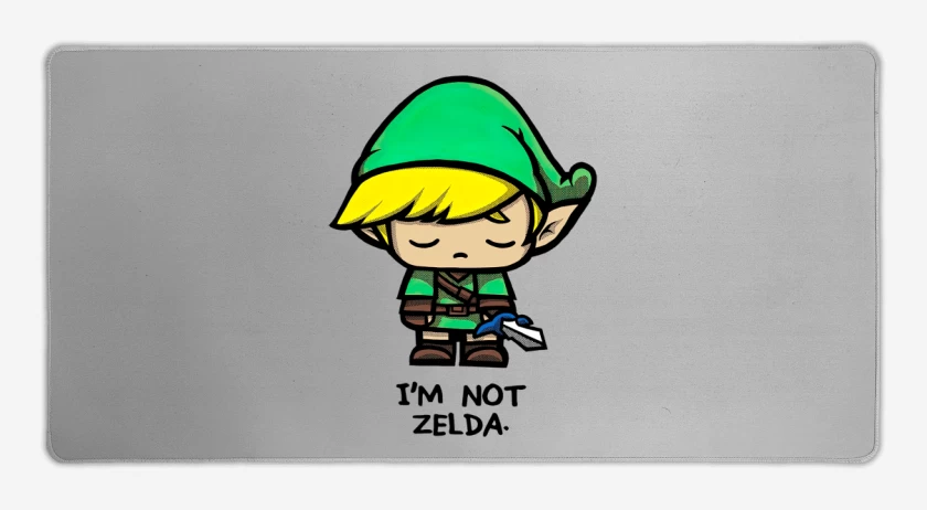 Mouse pad Gamer No soy Zelda