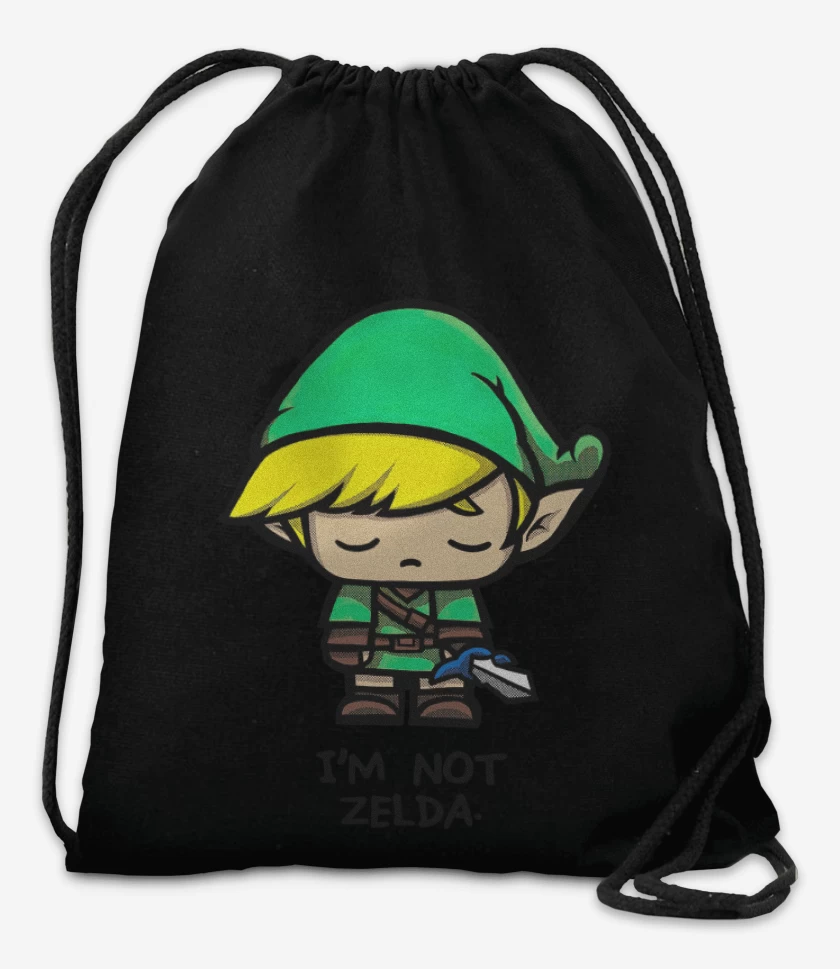 Mochila Negro de No soy Zelda