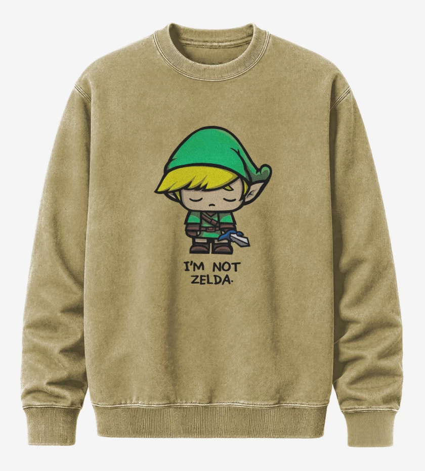 Poleron Polo Acid Wash Beige de No soy Zelda