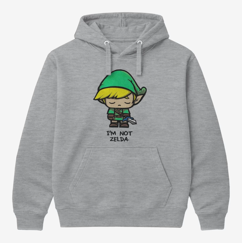 Polerón Canguro No soy Zelda