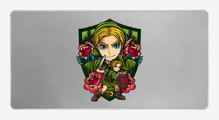 Mouse pad Gamer Gris Melange de Link Warrior