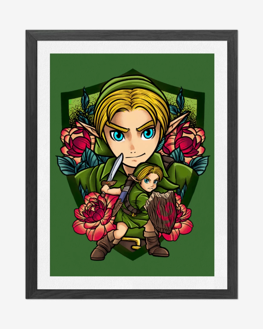 Cuadro decorativo Verde jade de Link Warrior