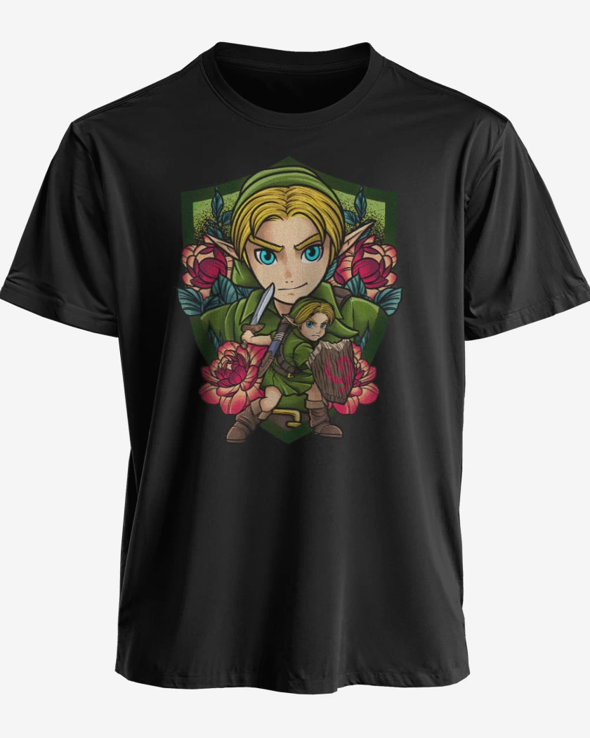 Polera premium Negro de Link Warrior