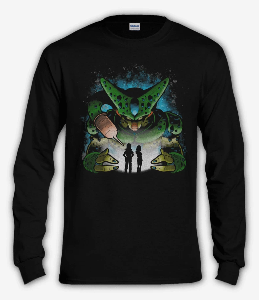 Polera manga larga Negro de Cell