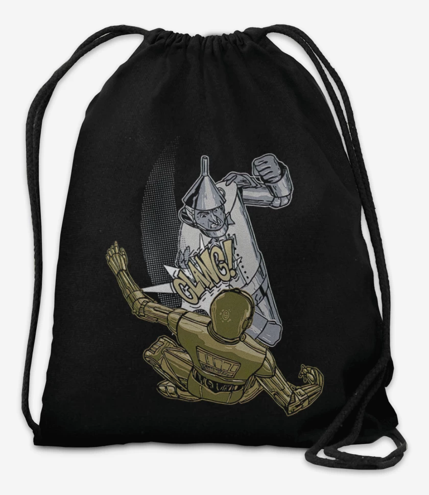 Mochila Negro de Hojalata vs C-3PO