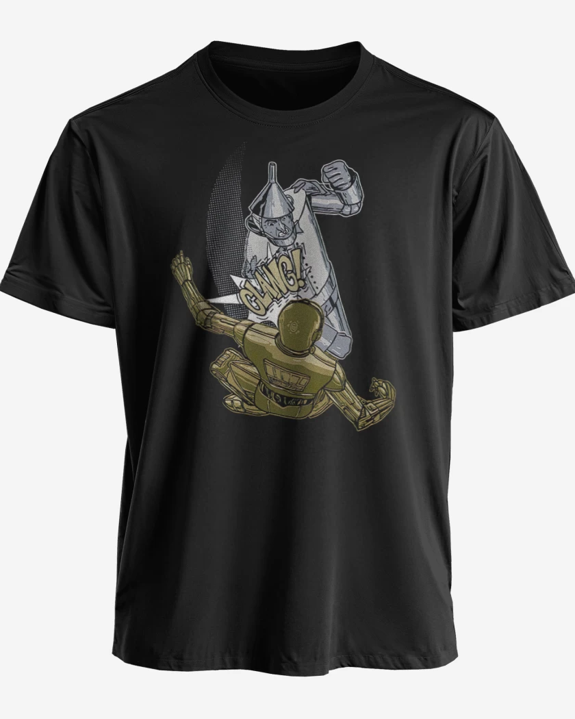 Polera premium Negro de Hojalata vs C-3PO