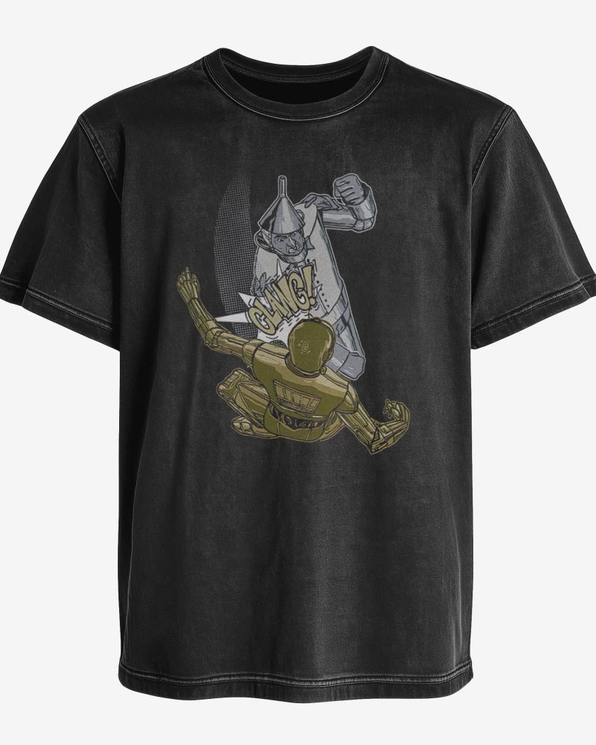 Polera desgastada Hojalata vs C-3PO