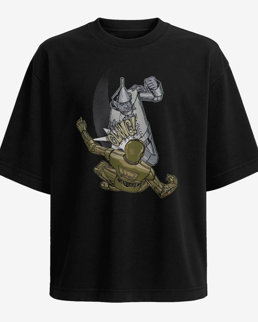 Polera Oversize Hojalata vs C-3PO