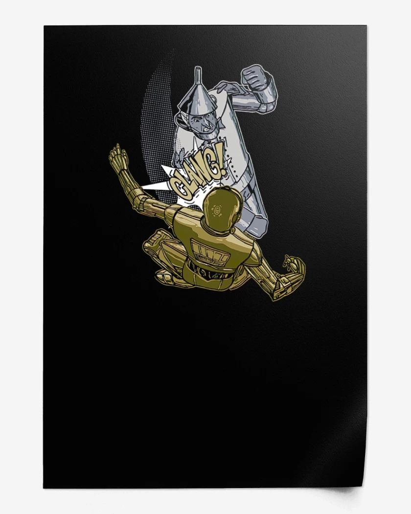 Print Hojalata vs C-3PO
