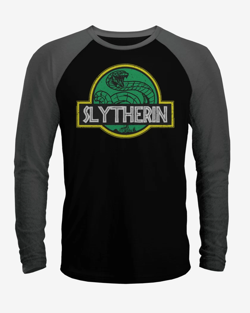 Polera Raglan Negro / Negro Heather de Slytherin Park