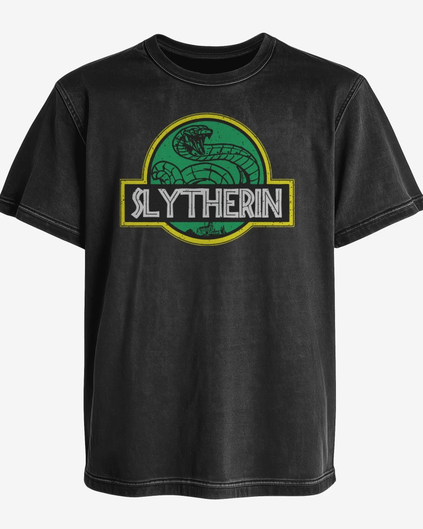 Polera desgastada Negro de Slytherin Park